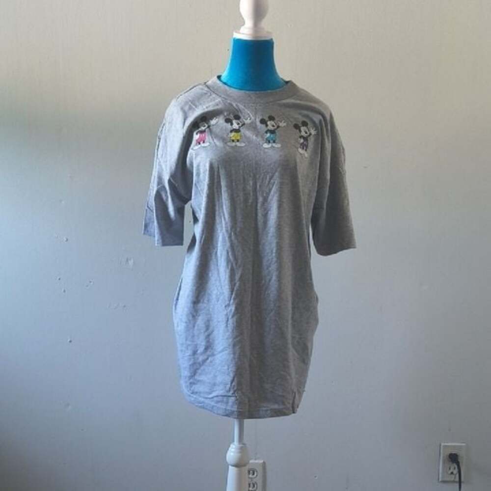 Hanes Gray Short Sleeve Tee with Cartoon Characters